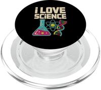 I Love Science Beaker Átomo ADN Nerd PopSockets PopGrip para MagSafe