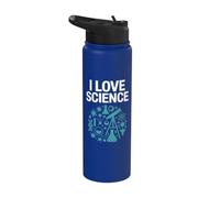 I Love Science Diseños Experimentales Stainless Steel Insulated Water Bottle