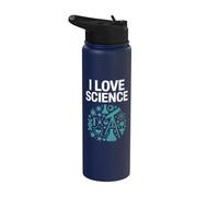 I Love Science Diseños Experimentales Stainless Steel Insulated Water Bottle