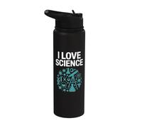 I Love Science Diseños Experimentales Stainless Steel Insulated Water Bottle