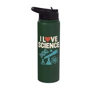 I Love Science Telescopio de ADN Química Física Stainless Steel Insulated Water Bottle