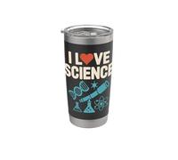 I Love Science Telescopio de ADN Química Física Vaso térmico de acero inoxidable de doble pared