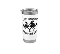 I Love Scorpions OK - Escorpión lindo y divertido Vaso térmico de acero inoxidable de doble pared