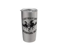 I Love Scorpions OK - Escorpión lindo y divertido Vaso térmico de acero inoxidable de doble pared