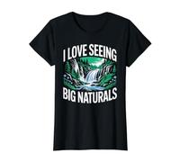 I Love Seeing Big Naturals Naturaleza Bosque al Aire Libre Camiseta gráfica económica, Mujer, Negro, XL