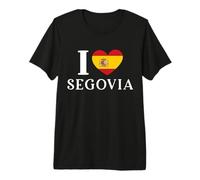 I Love Segovia España Corazón Bandera España Camiseta Premium