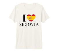 I Love Segovia España Corazón Bandera España Camiseta Premium