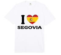 I Love Segovia España Corazón Bandera España Comfort Colors Adult Heavyweight T-Shirt