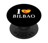 I Love Segovia España Corazón Bandera España PopSockets PopGrip Adhesivo