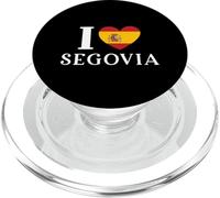 I Love Segovia España Corazón Bandera España PopSockets PopGrip para MagSafe