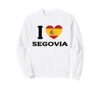 I Love Segovia España Corazón Bandera España Sudadera