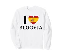I Love Segovia España Corazón Bandera España Sudadera
