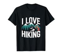 I Love Senderismo Montaña Sendero Natur Camiseta gráfica económica