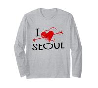 I Love Seoul Heart Arrow City Viaje a Corea del Sur Manga Larga
