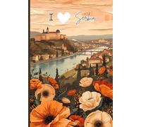 I Love Serbia Travel Journal - Cute Notebook to Record Serbia Adventures & Memories in Europe | Souvenir Gift for Serbia Lovers | 120 Wide-Ruled Pages, Paperback