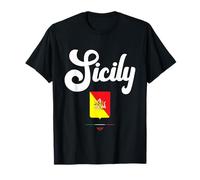 I Love Sicily, Sicily Italy Illustration Graphic Designs Camiseta