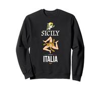 I Love Sicily, Sicily Italy Illustration Graphic Designs Sudadera