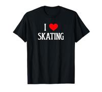 I Love Skating I Heart Skating Roller Skate Amante del monopatín Camiseta