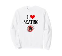 I Love Skating I Heart Skating Roller Skate Amante del monopatín Sudadera