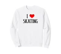 I Love Skating I Heart Skating Roller Skate Amante del monopatín Sudadera