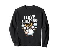 I Love Sleeping Cute Sheep Dream Nubes Noche Sudadera