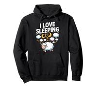 I Love Sleeping Cute Sheep Dream Nubes Noche Sudadera con Capucha