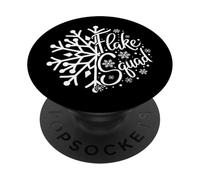 I Love Snow Days Art Copo de Nieve Clima frío Tema de Invierno PopSockets PopGrip Adhesivo