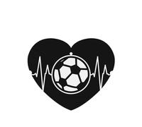 I Love Soccer Printing - Ambientadores de coche para hojas colgantes perfumadas para baño, 10 unidades, con cuerda