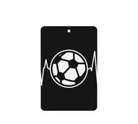 I Love Soccer Printing - Ambientadores de coche para hojas colgantes perfumadas para baño, 10 unidades, con cuerda