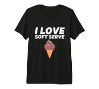 I Love Soft Serve Ice Cream Party Chocolate Ice Cream Cono Camiseta Premium