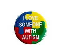 I Love Someone with Autism - Botón de alfiler