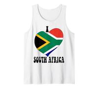 I Love South Africa Orgullo Sudafricano Orgullo Corazón Camiseta sin Mangas