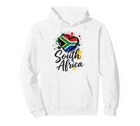 I Love South Africa Vacaciones Bandera Corazón Turista Viaje Sudadera con Capucha