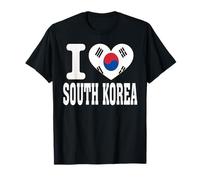 I Love South Corea Heart Souvenir Lovers Pride Travel Camiseta