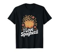 I Love Spaghetti Noodles Albóndigas Diversión Camiseta