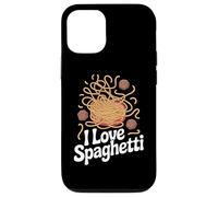 I Love Spaghetti Noodles Albóndigas Diversión Carcasa para iPhone 12/12 Pro