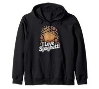 I Love Spaghetti Noodles Albóndigas Diversión Sudadera con Capucha