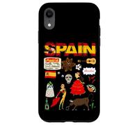 I Love Spain, Cool Spain Culture Doodle Illustration Graphic Carcasa para iPhone XR