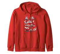 I Love Spain, Cool Spain Map with Traditional Style Doodles Sudadera con Capucha