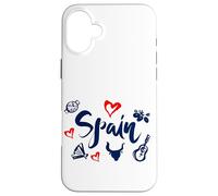 I Love Spain Culture tee Shirt, Vintage Spain Graphic Design Carcasa para iPhone 16 Plus