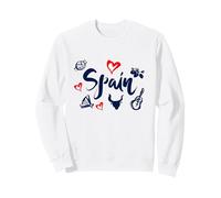 I Love Spain Culture tee Shirt, Vintage Spain Graphic Design Sudadera