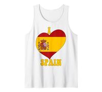 I Love Spain I Heart Madrid Orgullo Español Orgullo Corazón Camiseta sin Mangas