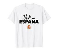 I Love Spain, Spain Coat of Arms Spanish Pride Flag Crest Camiseta gráfica económica, Hombre, Blanco, XL