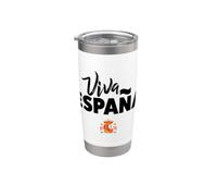 I Love Spain, Spain Coat of Arms Spanish Pride Flag Crest Vaso térmico de acero inoxidable de doble pared