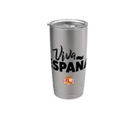 I Love Spain, Spain Coat of Arms Spanish Pride Flag Crest Vaso térmico de acero inoxidable de doble pared