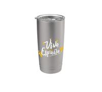 I Love Spain, Viva Espana Spain Illustration Graphic Design Vaso térmico de acero inoxidable de doble pared