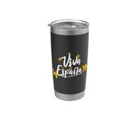 I Love Spain, Viva Espana Spain Illustration Graphic Design Vaso térmico de acero inoxidable de doble pared