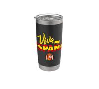 I Love Spain, Viva Espana Spanish Flag Pride Coat of Arms Vaso térmico de acero inoxidable de doble pared