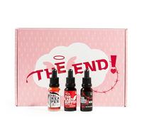 I LOVE SPICY The End - Estuche de 3 Salsas Picantes Extremas (3x20ml) con Carolina Reaper y Trinidad Scorpion - Regalo Gourmet para Amantes del Picante y Retos de Chile