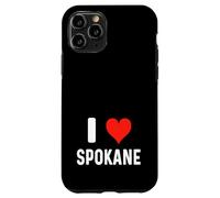 I Love Spokane Washington - Corazón - Recuerdo de Vacaciones de Viaje Carcasa para iPhone 11 Pro